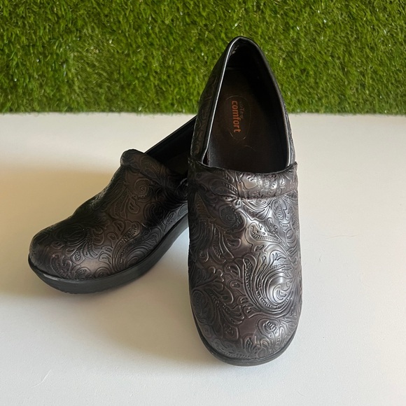 safeTstep Comfort Embossed Clogs Work Shoes - Picture 1 of 11